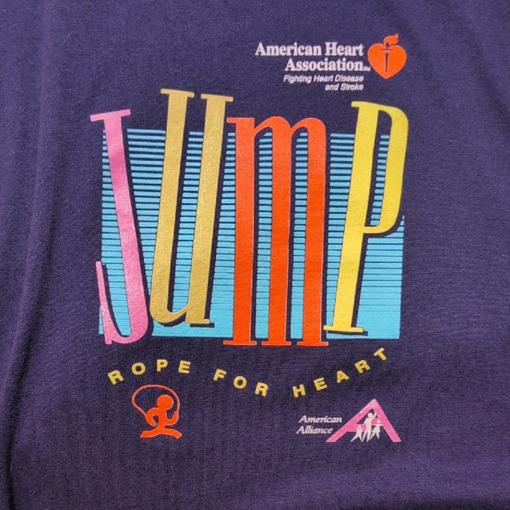 Vintage Jump Rope for Heart T-Shirt Made In USA